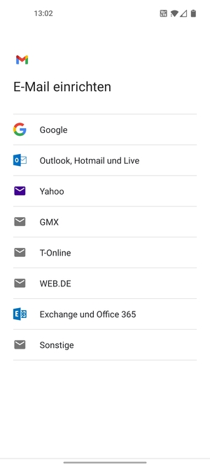 Wählen Sie Outlook, Hotmail und Live