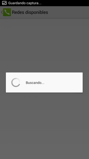 Espere a que la búsqueda termine