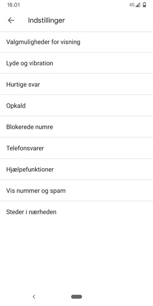 Vælg Telefonsvarer
