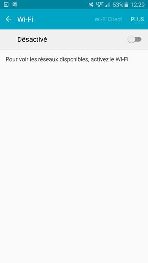 Activer le Wi-Fi