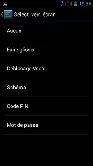 Sélectionnez Schéma