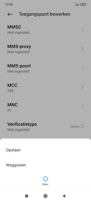 Selecteer Opslaan