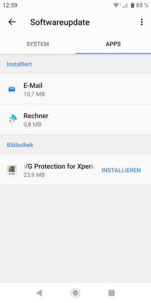 Wählen Sie SYSTEM