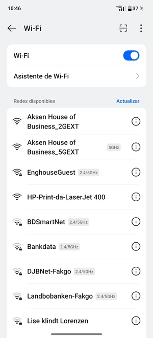 Seleccione la red inalámbrica a la que desea conectarse