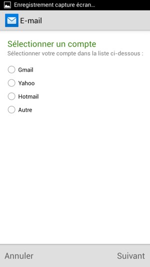 Sélectionnez Autre puis Suivant