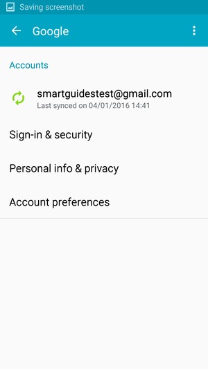 Select your account