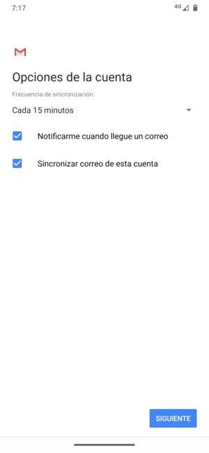 Seleccione SIGUIENTE