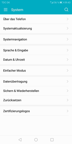 Wählen Sie Systemaktualisierung