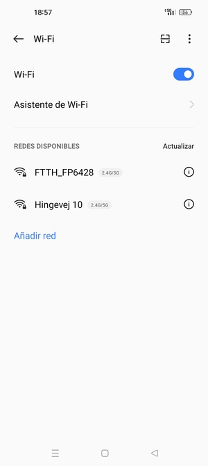 Seleccione la red inalámbrica a la que desea conectarse