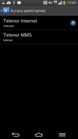 Select the Menu button