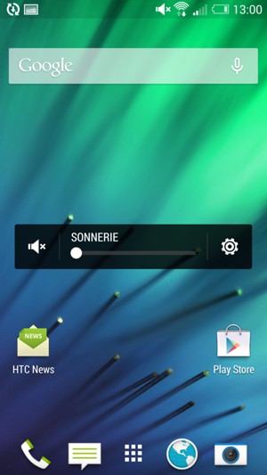 Maintenir appuyé pour passer en mode silencieux