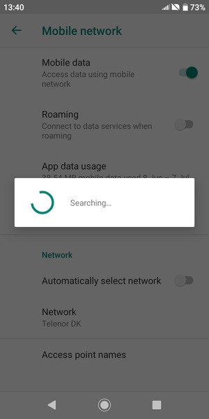 Wait for the search to finish