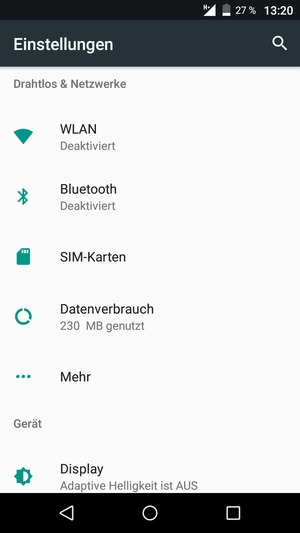 Wählen Sie Mehr