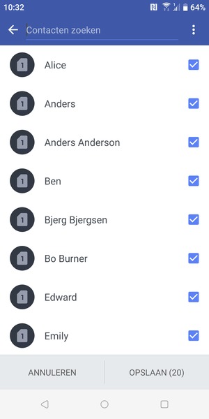 Selecteer OPSLAAN