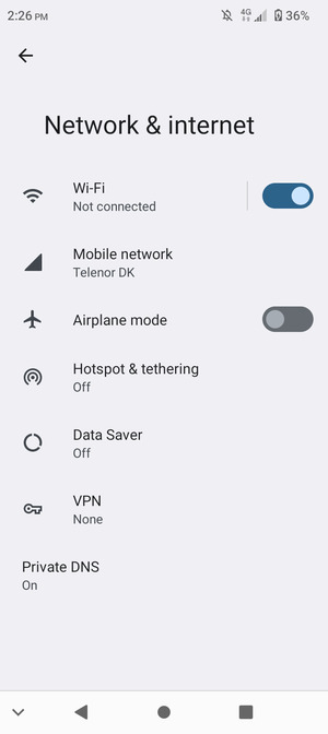 Select Mobile network