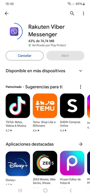 Espere a que el proceso de instalación finalice