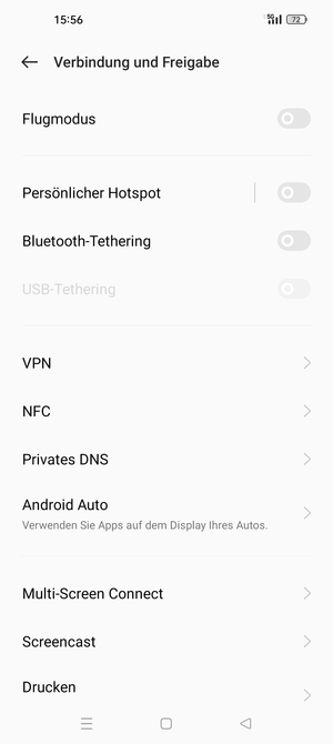 Wählen Sie Persönlicher Hotspot
