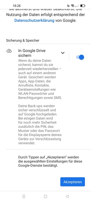 Wählen Sie Akzeptieren