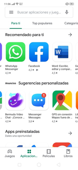Seleccione la barra de Búsqueda