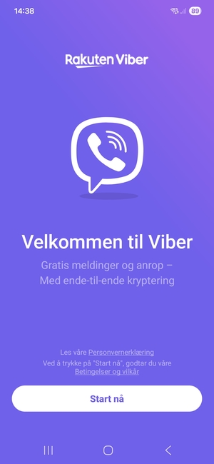 Applikasjonen er klar til bruk
