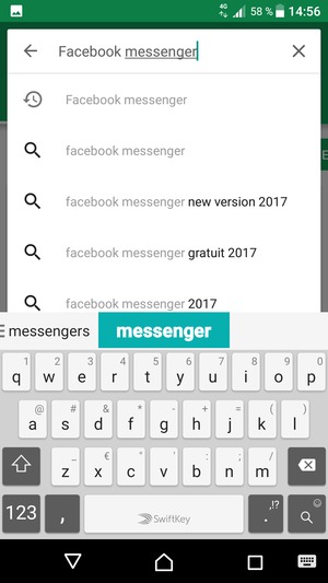 Saisissez le nom de l'appli et sélectionnez Rechercher