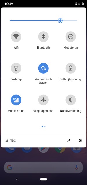 Pas helderheid aan op het vereiste niveau