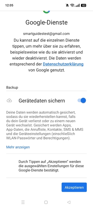 Wählen Sie Akzeptieren