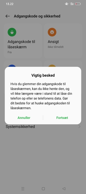 Vælg Fortsæt