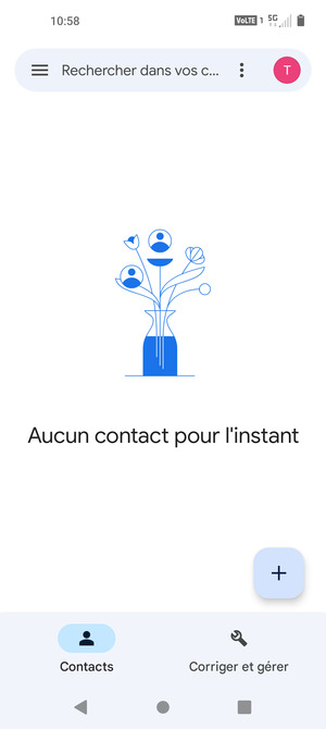 Sélectionnez Corriger et gérer