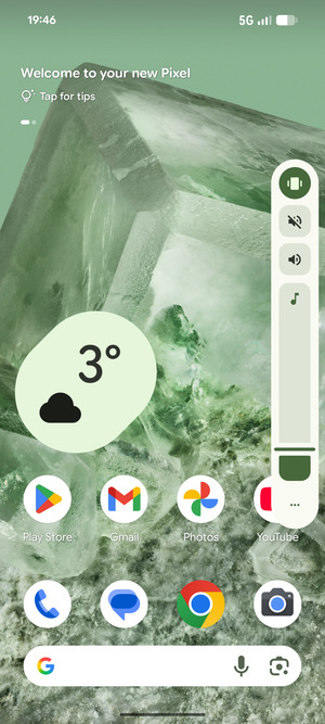 Select Vibration to change to Vibration mode
