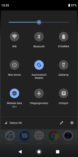 Selecteer de Instellingen knop