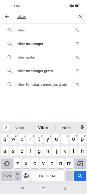 Introduzca el nombre de la aplicación y seleccione Buscar