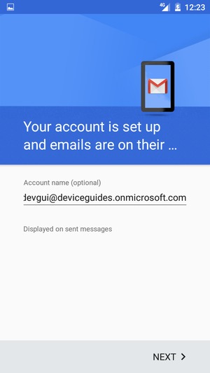 Give your account a name and select NEXT