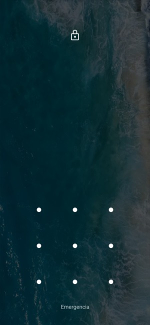 El teléfono ha sido asegurado con un bloqueo de pantalla