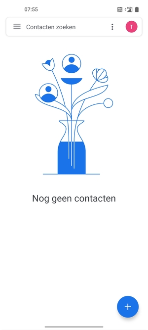 Selecteer de Menu-knop