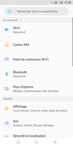 Sélectionnez Wi-Fi