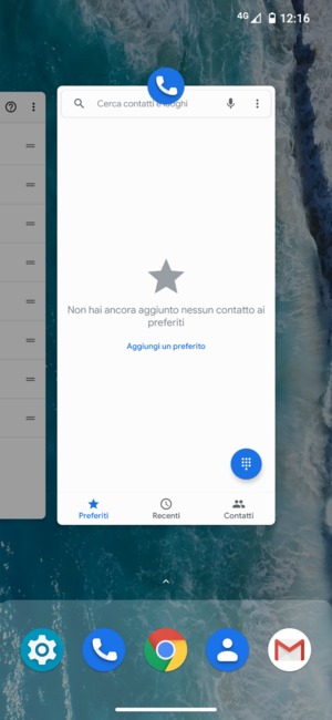 Scorri verso l'alto le app per chiuderle. Ciò ti farà risparmiare batteria.