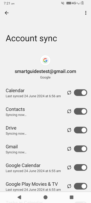 Your contacts from Google will now be synced to your BLU