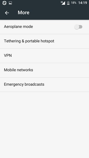 Select Tethering & portable hotspot