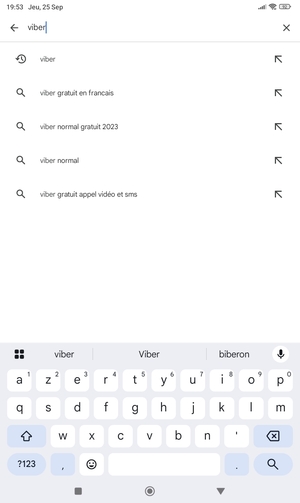 Saisissez le nom de l'appli et sélectionnez Rechercher