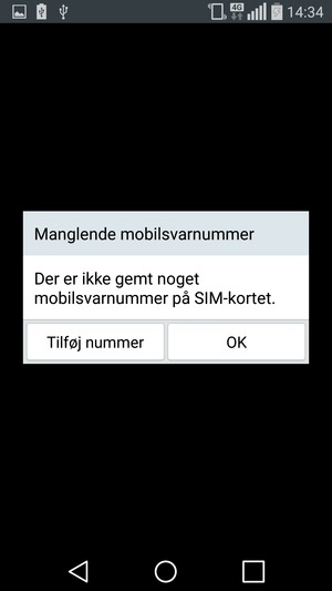 Hvis din telefonsvarer ikke er sat op, vælg Tilføj nummer