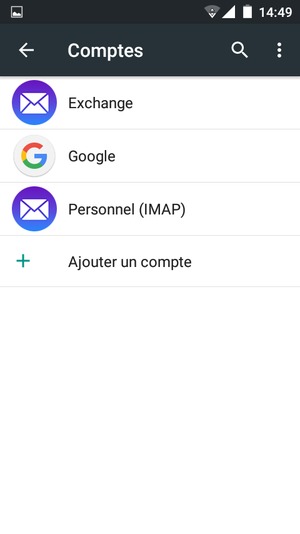 Sélectionnez Google