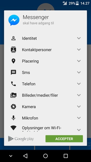 Vælg ACCEPTER