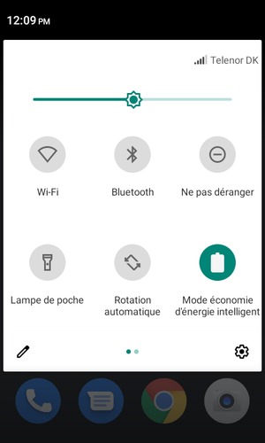 Sélectionnez le bouton Paramètres