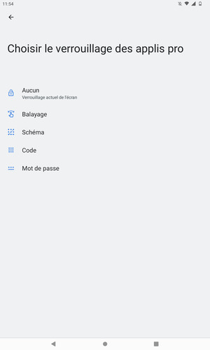 Sélectionnez Schéma