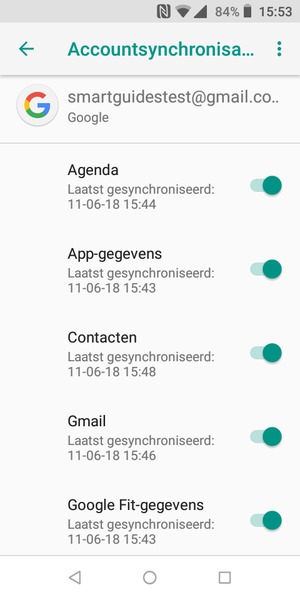 Selecteer de Menu-knop
