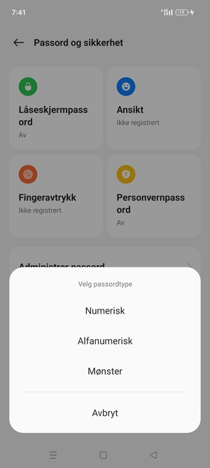 Velg Mønster