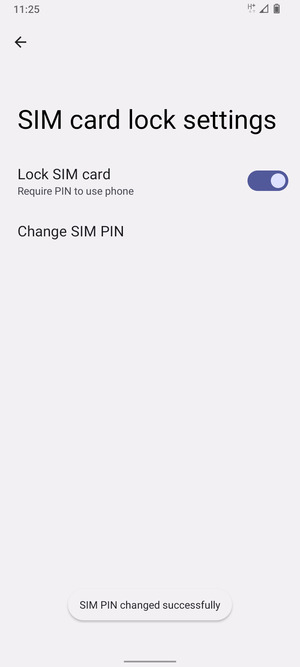 Your SIM PIN has been changed