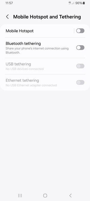 Select Mobile Hotspot