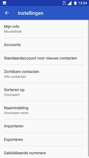 Selecteer Importeren